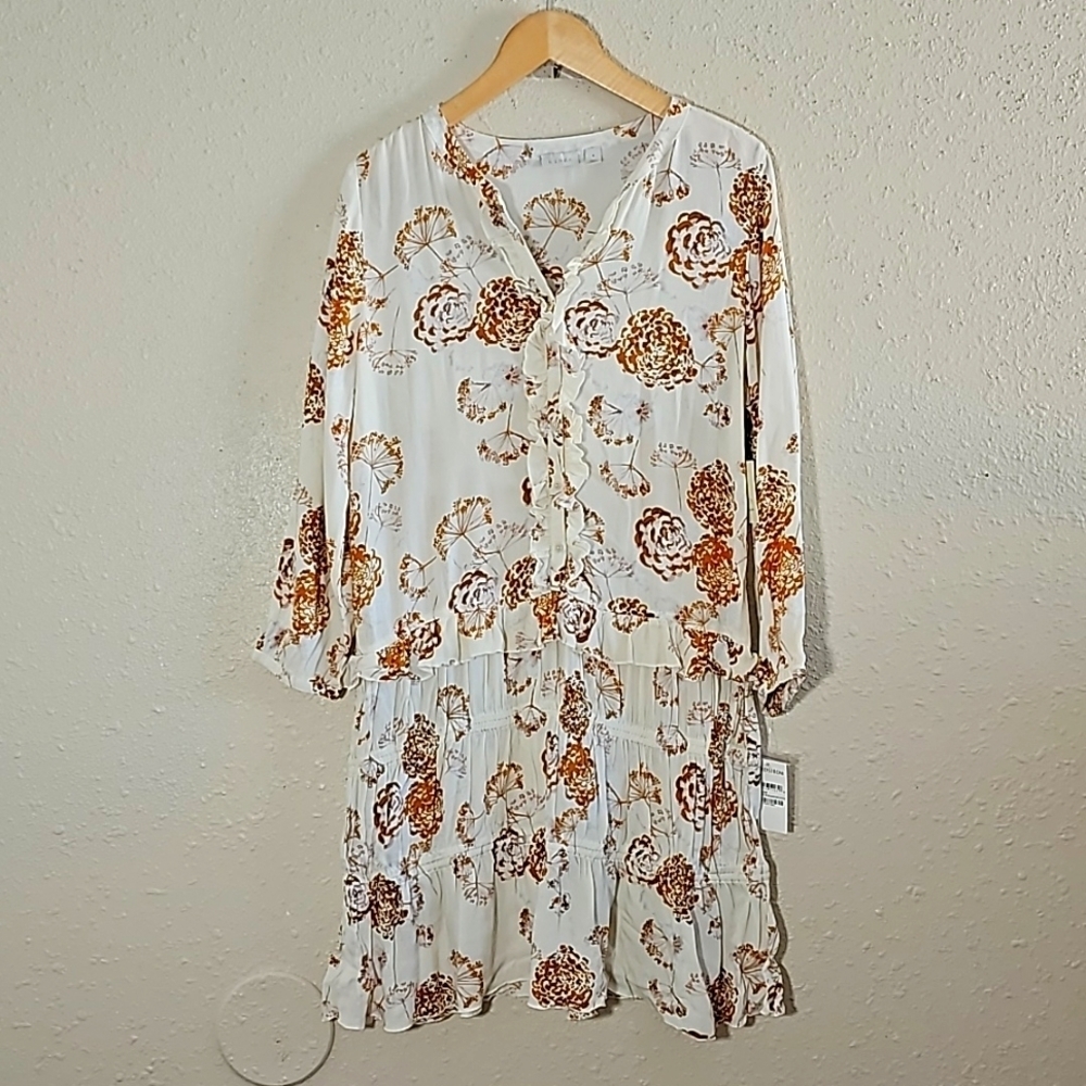 Hinge Ruffle Floral Dress